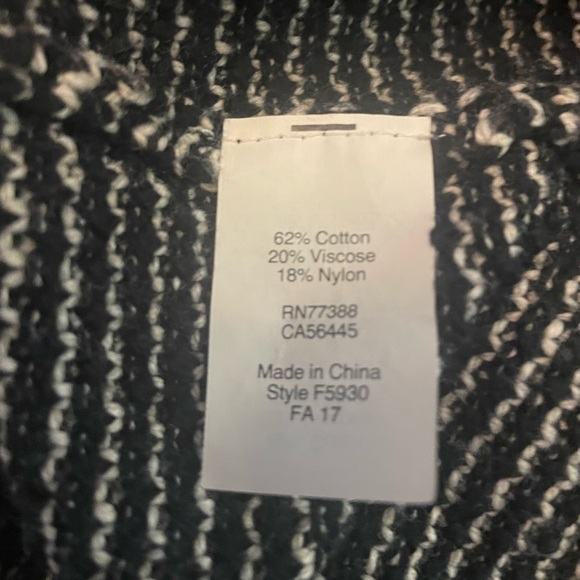 Madewell Riverside Pullover Sweater Black/white in dot weave size M - Picture 6 of 8